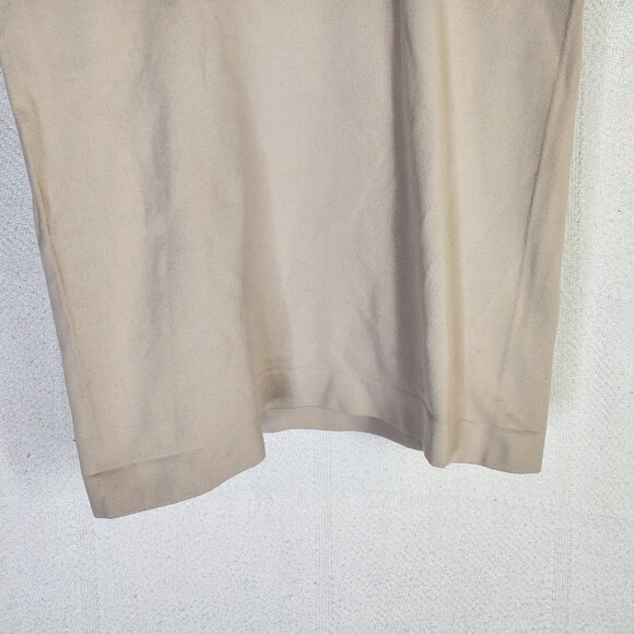 Ann Taylor Tan Seamless Body Hugging Scoop Neck Nylon Span Modern Tank Top XS/S - Picture 5 of 16